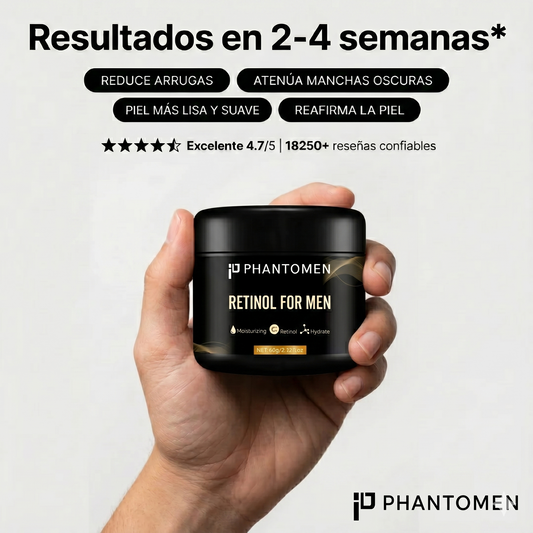 PhantoMen Crema Anti-edad con Retinol+ para Hombre.